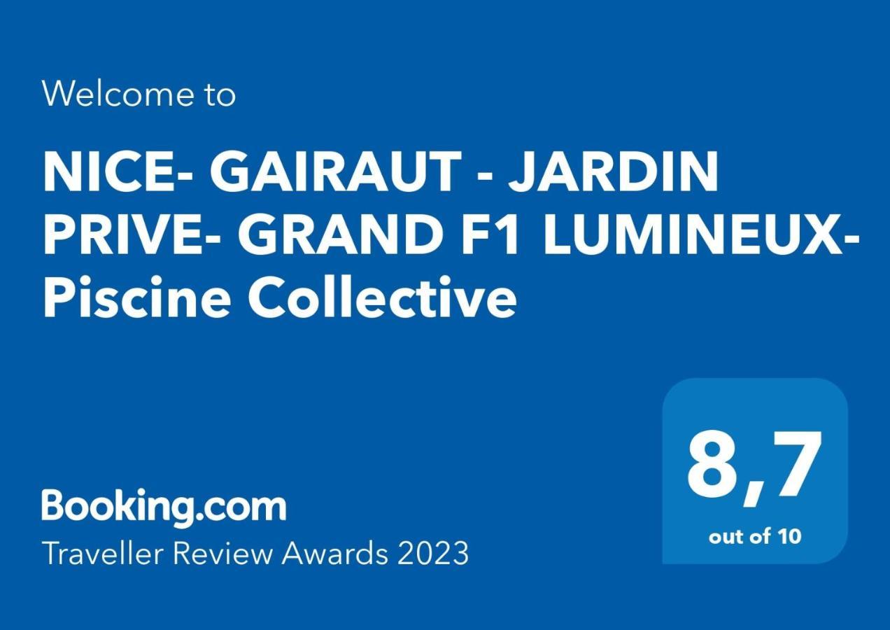 Appartement Nice- Gairaut - Jardin Prive- Grand F1 Lumineux-piscine Collective *