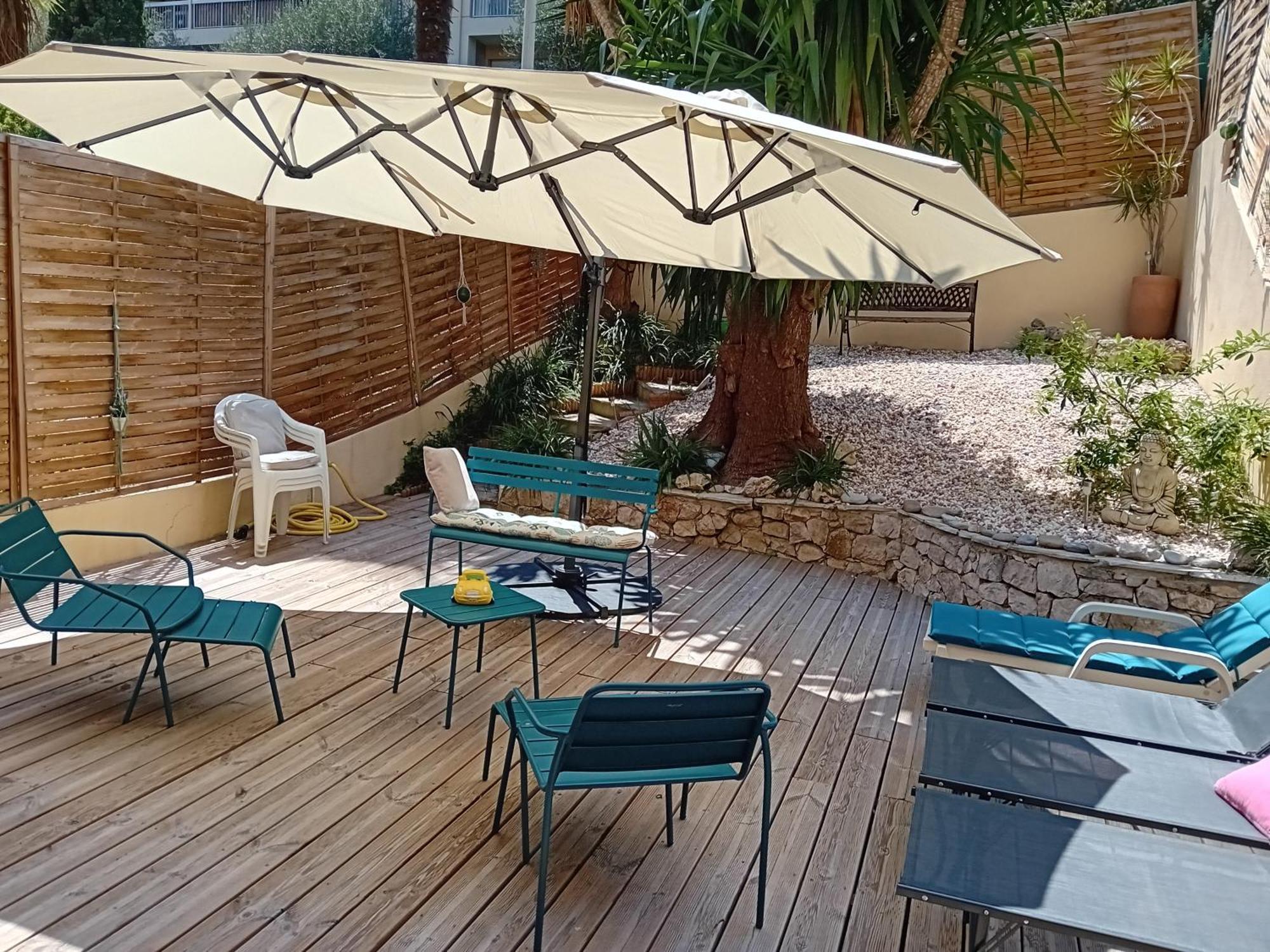 Nice- Gairaut - Jardin Prive- Grand F1 Lumineux-piscine Collective Niza